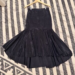 Lesea Black Flare Skirt